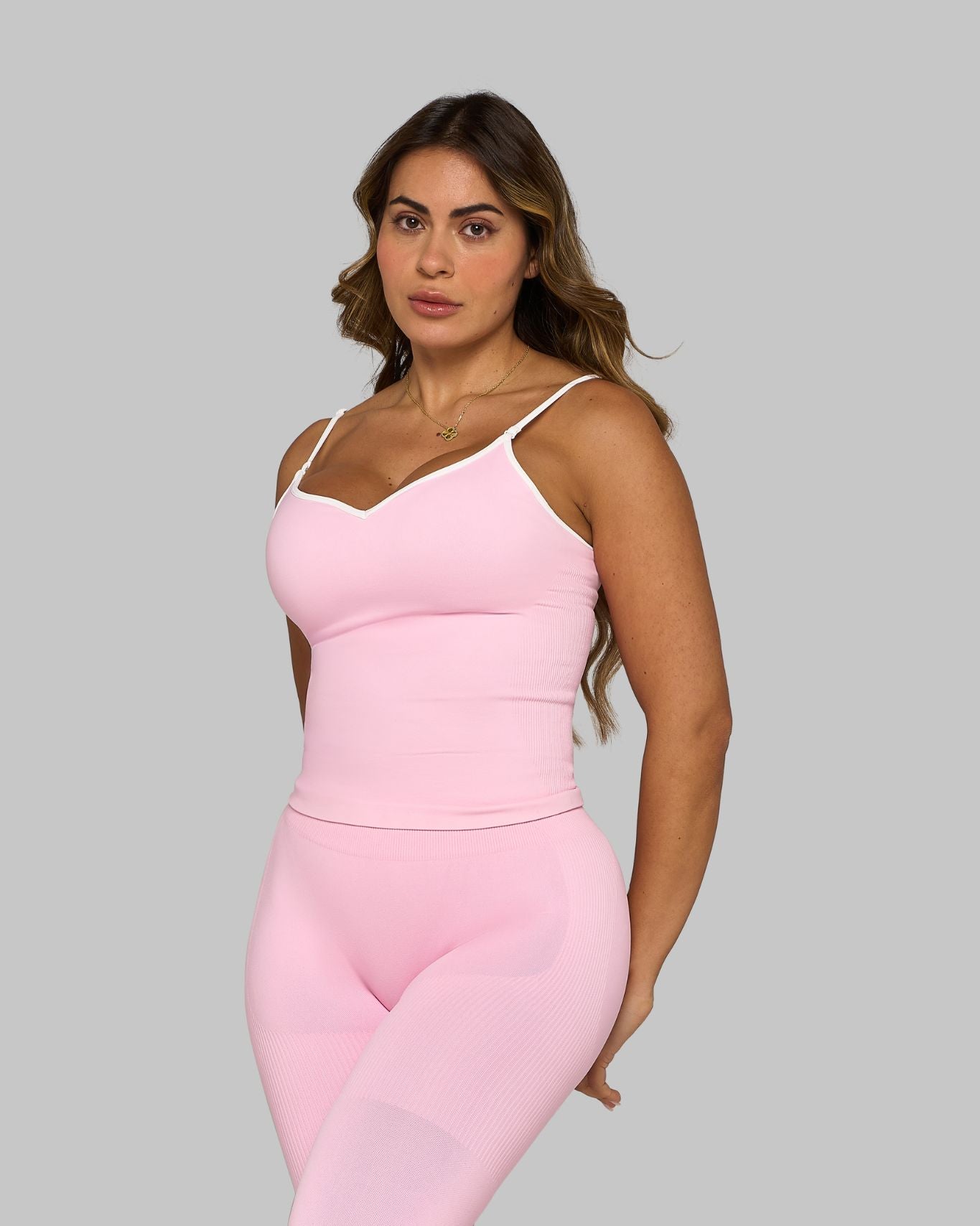Outline Sweetheart Tanktop | Candy Pink