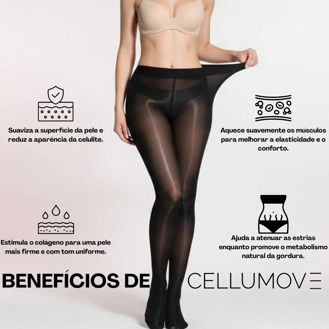 Meias-calças anticelulíticas - Redefina a sua silhueta sem esforço (Embalagem de 3)