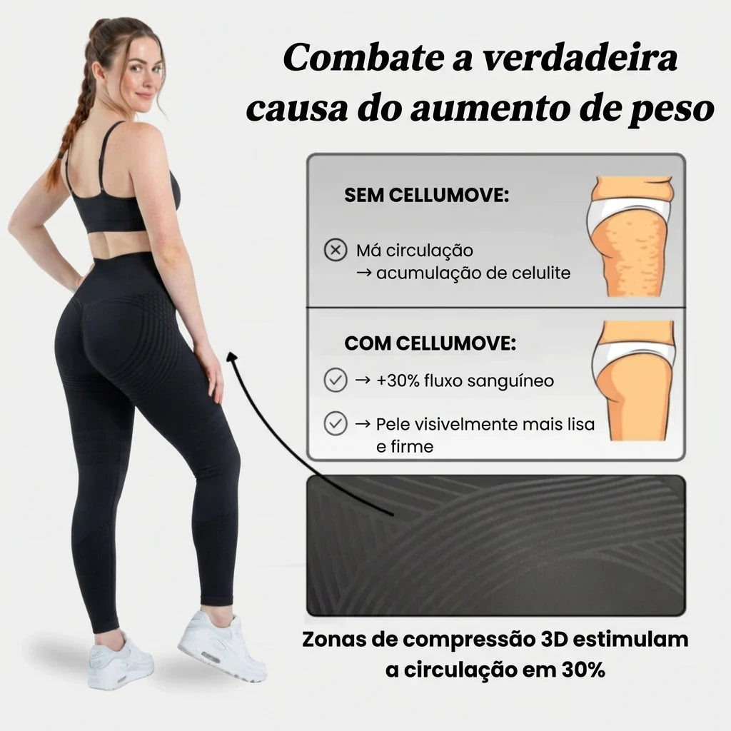 Legging Cellumove 3D – Redefina a sua silhueta sem esforço