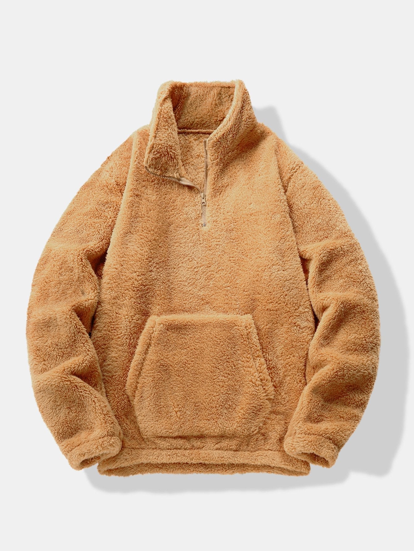 3 Peças de Moletom Teddy com Zíper de 1/4