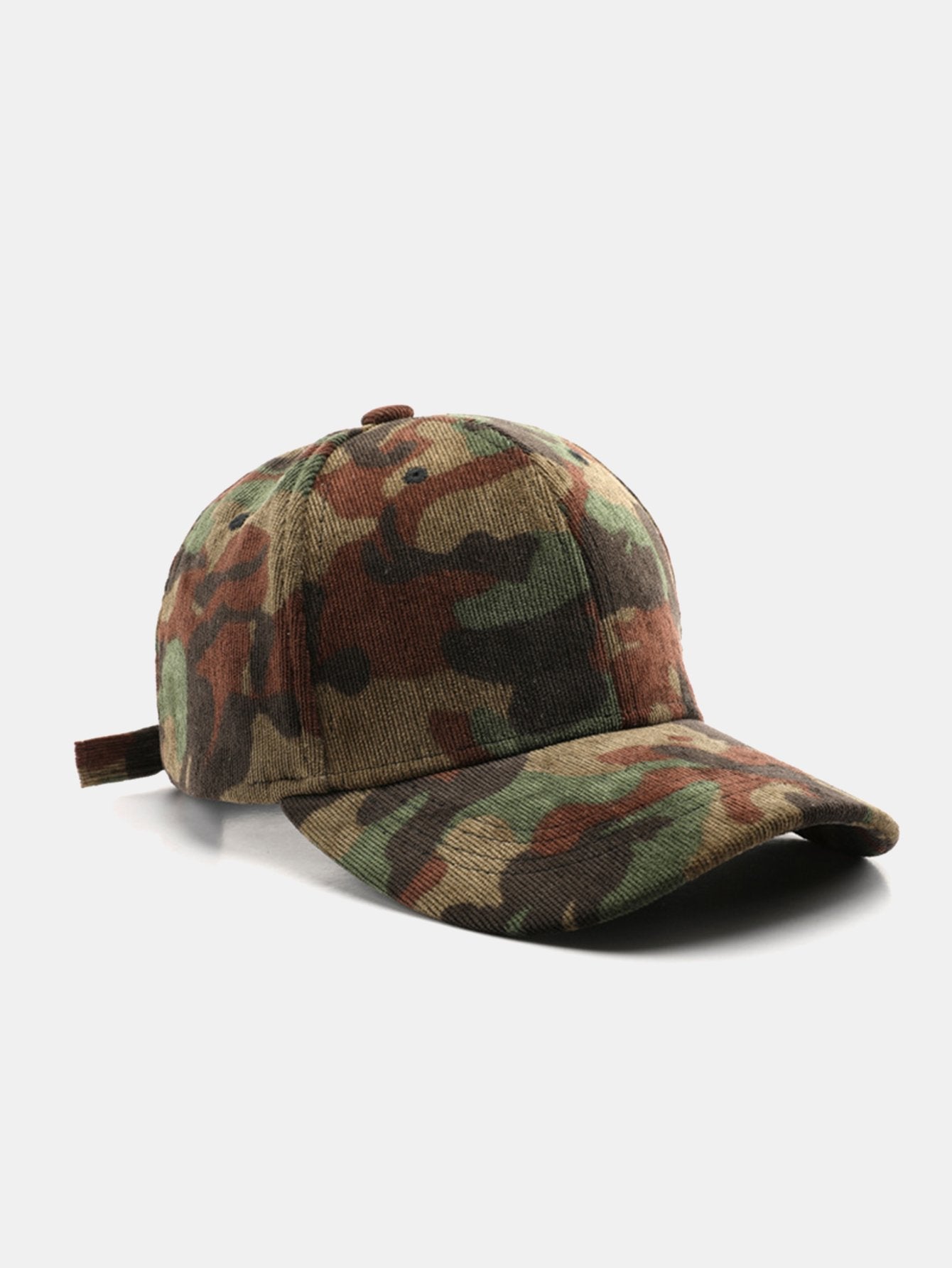 Boné de Beisebol de Corduroy Camuflado