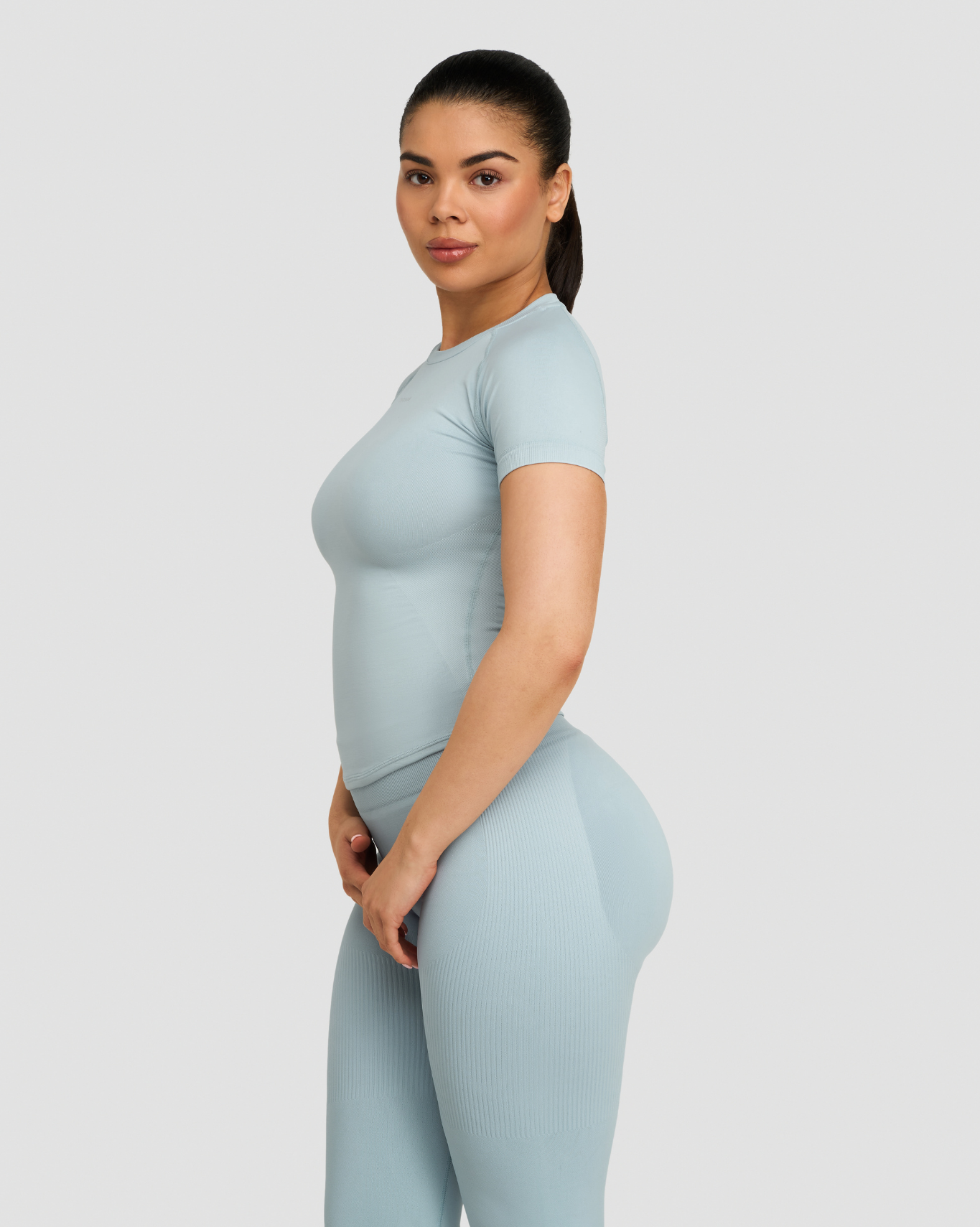 T-shirt de compression Elevate™ | Bleu brumeux