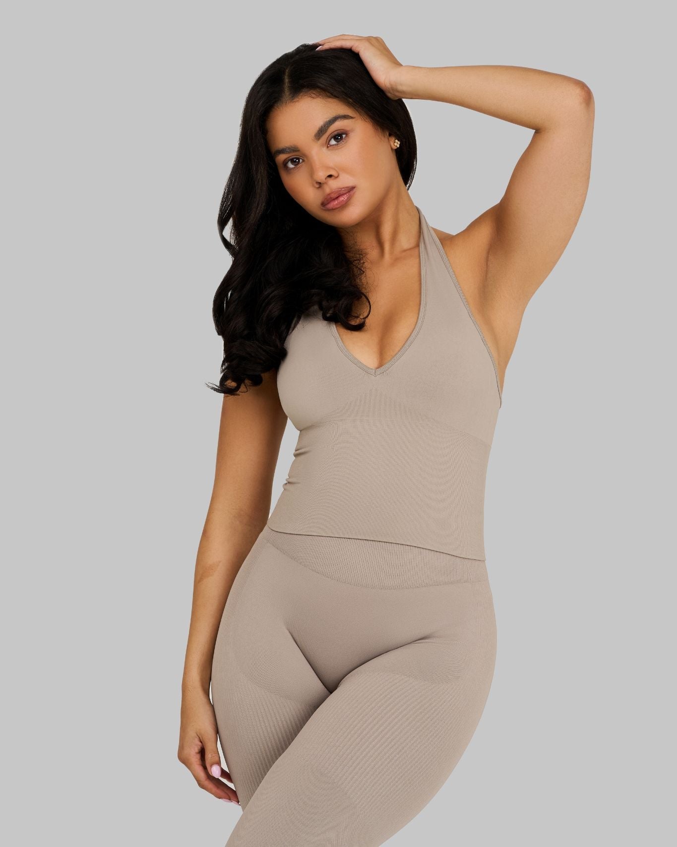 Haut dos nu sans coutures sculptant Elevate™ | Latte
