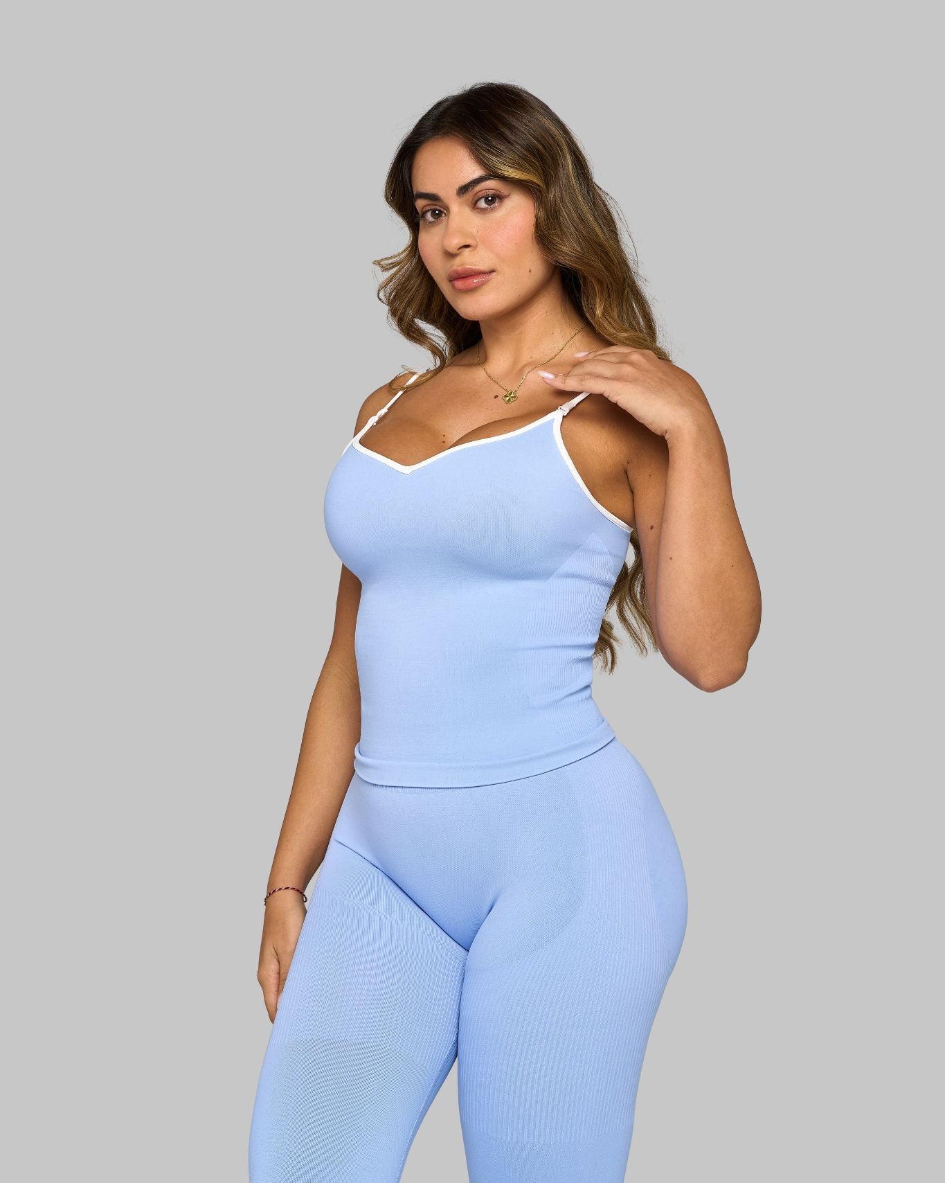 Outline Sweetheart Tanktop | Glacier
