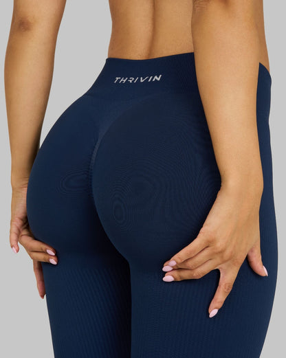 Elevate™ Sculpting Mid Waist Scrunch Leggings | Midnight Navy