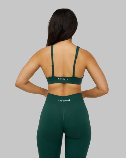 Elevate™ Sculpting Medium Impact Multiway Bra | Pine Green