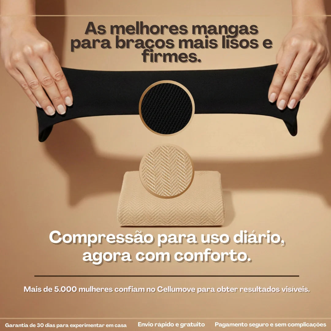 Cellumove 3D Mangas Modeladoras – Acabaram-se os braços flácidos