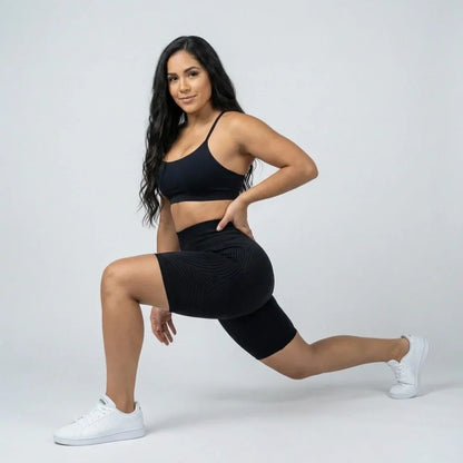 Legging curta Cellumove 3D – Preto Clássico