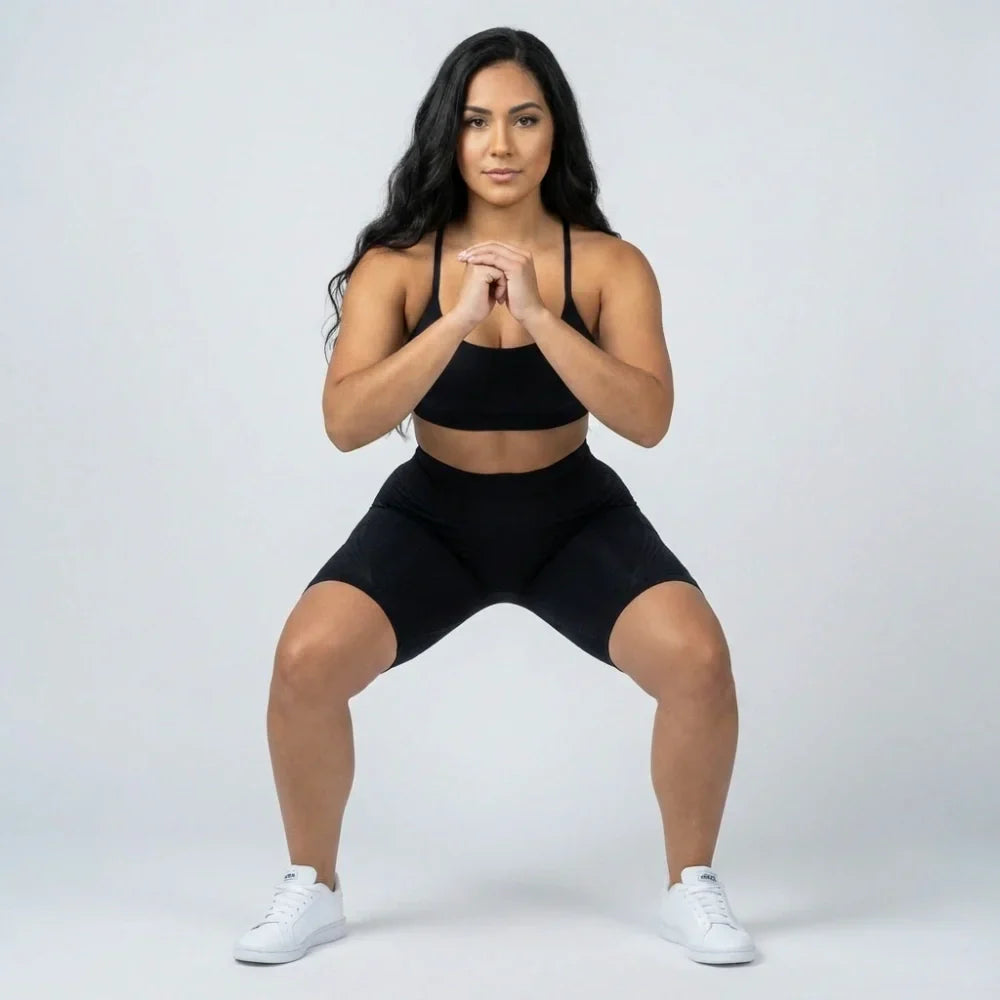 Legging curta Cellumove 3D – Preto Clássico