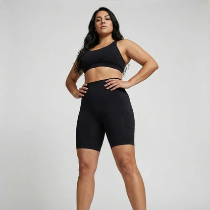 Legging curta Cellumove 3D – Preto Clássico