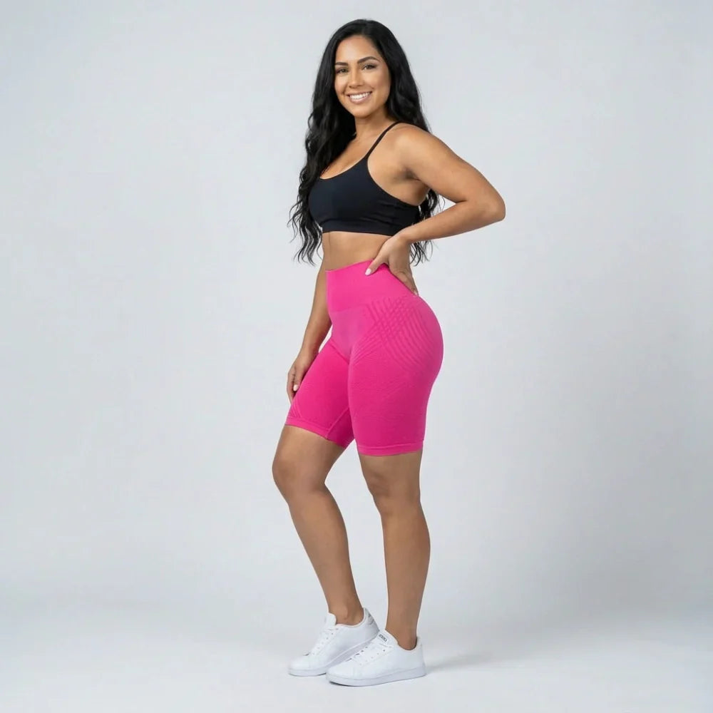 Legging curta Cellumove 3D – Rosa choque