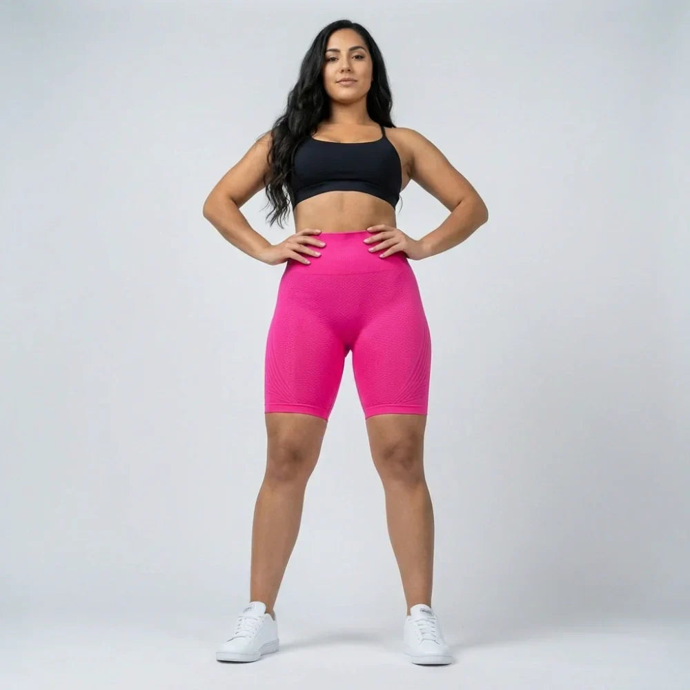 Legging curta Cellumove 3D – Rosa choque