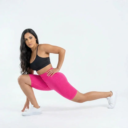 Legging curta Cellumove 3D – Rosa choque
