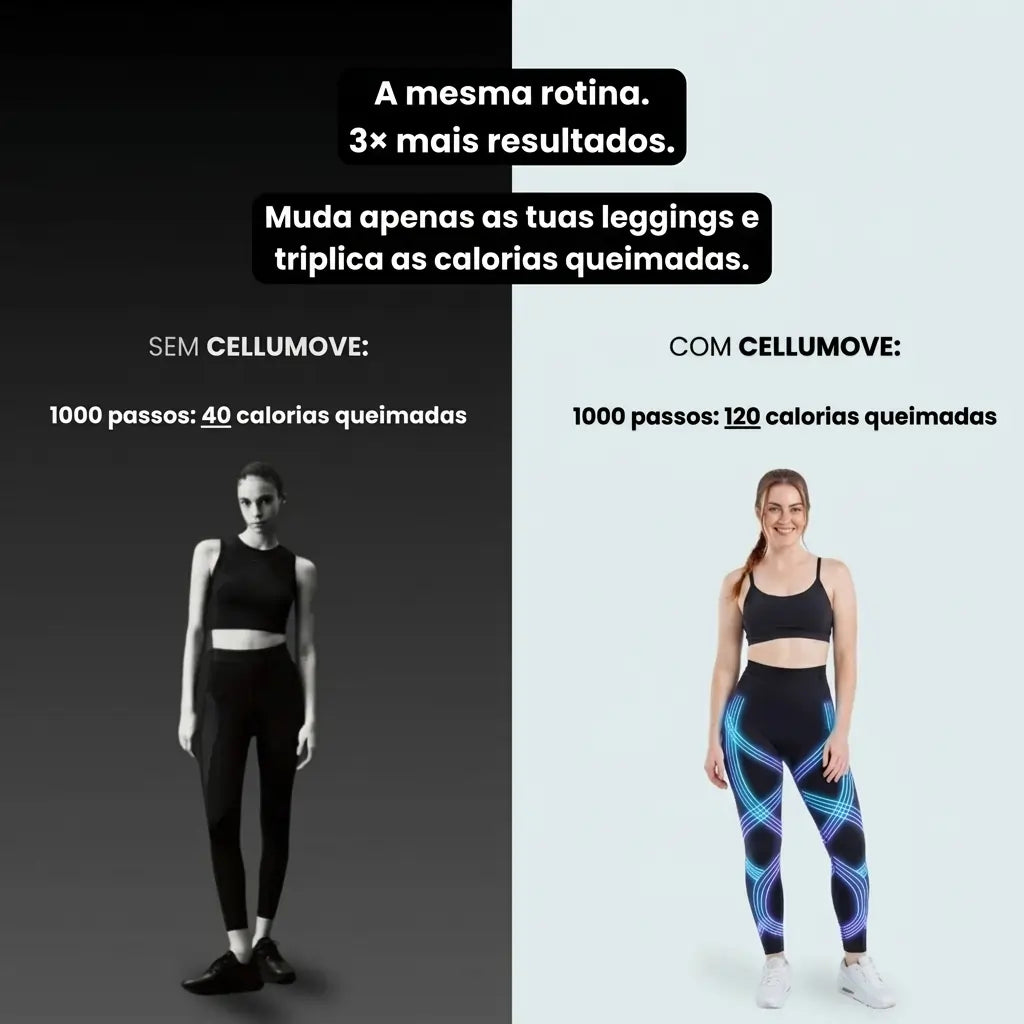 Legging Cellumove 3D – Redefina a sua silhueta sem esforço