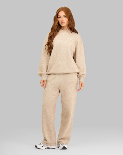 Essential Knitted Sweater & Trouser 2-Piece Set | Oat