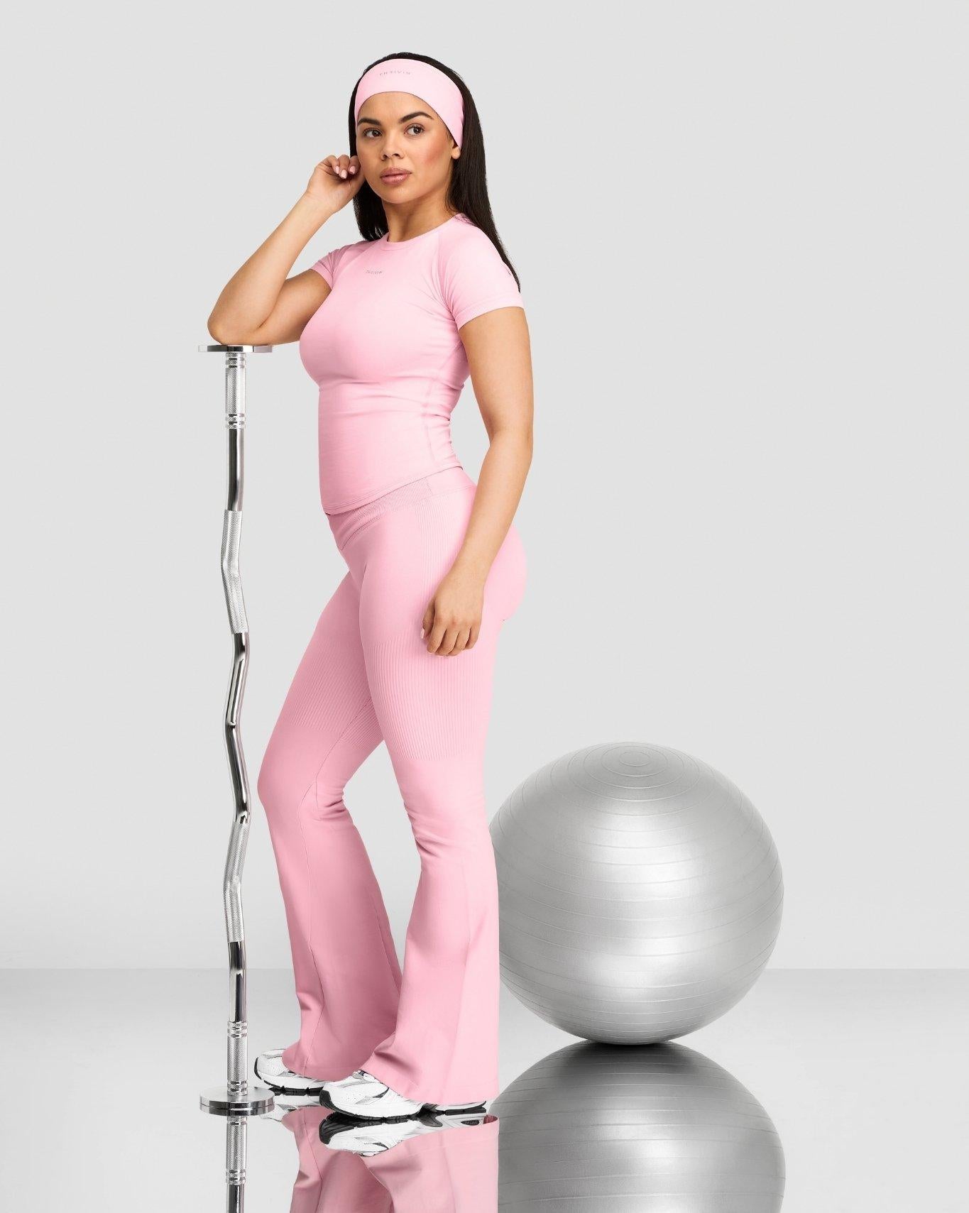 T-shirt de compression Elevate™ | Rose coton