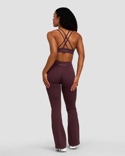 Elevate™ Sculpting Mid V-Waist Scrunch Flare | Dark Mauve