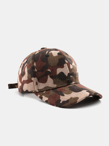 Boné de Beisebol de Corduroy Camuflado