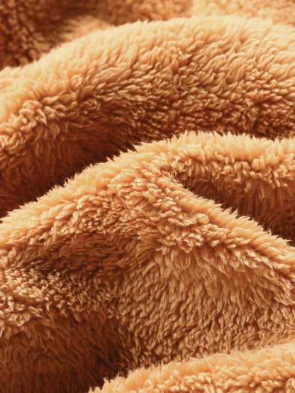 3 Peças de Moletom Teddy com Zíper de 1/4