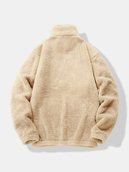 3 Peças de Moletom Teddy com Zíper de 1/4